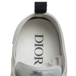 Dior White Vinyl And Mesh Lace Up B23 Sneakers Size 43