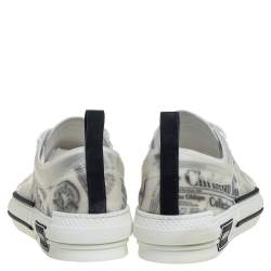 Dior White Vinyl And Mesh Lace Up B23 Sneakers Size 43