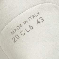 Dior White/Grey Oblique Mesh B23 High Top Sneakers Size 43