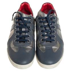 Dior Multicolor Leather Low Top Sneakers Size 40