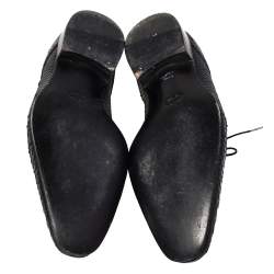 Dior Black Python Leather Pointed Toe Derby Size 41