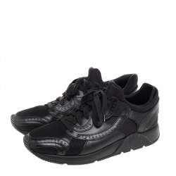 Dior Black Leather And Mesh Low Top Sneakers Size 43