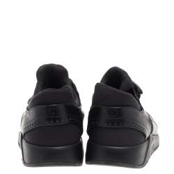 Dior Black Leather And Mesh Low Top Sneakers Size 43