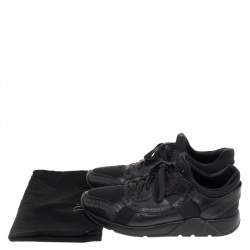 Dior Black Leather And Mesh Low Top Sneakers Size 43