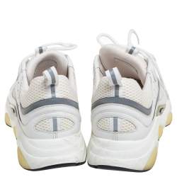  Dior White/Grey Leather And Mesh Trainers Sneakers Size 45