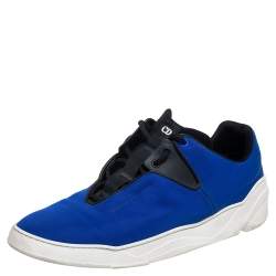 Dior Blue Canvas Runners B17 Lace Up Sneakers  Size 45