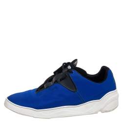 Dior Blue Canvas Runners B17 Lace Up Sneakers  Size 45