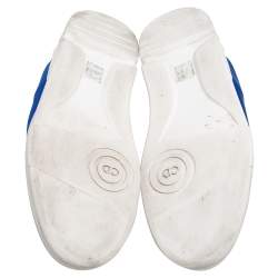 Dior Blue Canvas Runners B17 Lace Up Sneakers  Size 45