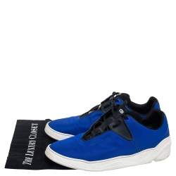 Dior Blue Canvas Runners B17 Lace Up Sneakers  Size 45