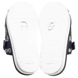 Dior Navy Blue Oblique Canvas Alpha Slide Flats Size 42