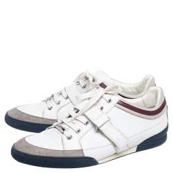 Pre Owned Dior Homme Multicolor Leather Lace Up Low Top Sneakers Size 41.5
