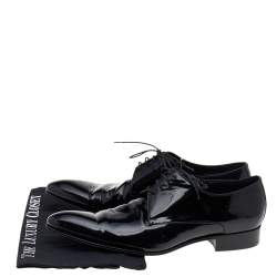 Dior Black Patent Leather Lace Up Derby Size 43