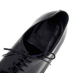 Dior Black Patent Leather Lace Up Derby Size 43