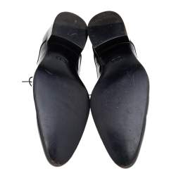 Dior Black Patent Leather Lace Up Derby Size 43