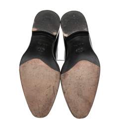 Pre Owned Dior Black Leather Lace Up Oxfords Size 41.5