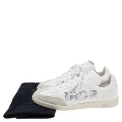 Dior White/Grey Suede And Leather B01 Low Top Sneakers Size 40