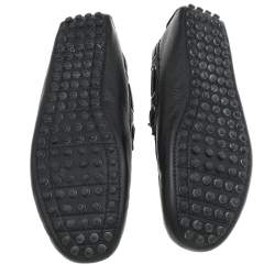 Dior Homme Black Leather Slip On Loafers Size 41.5