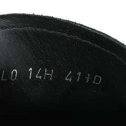 Dior Homme Black Leather Slip On Loafers Size 41.5