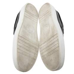 Dior Grey Canvas Flower Print Slip On Sneakers Size 42