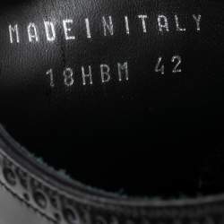 Pre Owned Dior Black Leather Lace Up Derby Size 42