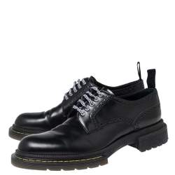 Pre Owned Dior Black Leather Lace Up Derby Size 42
