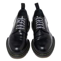 Pre Owned Dior Black Leather Lace Up Derby Size 42