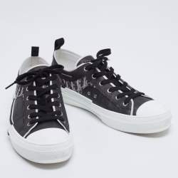 Dior Black Oblique Mesh and Rubber B23 Low Top Sneakers Size 45