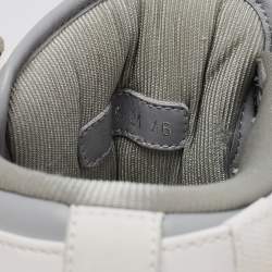 Dior White/Grey Leather B27 High Top Sneakers Size 46