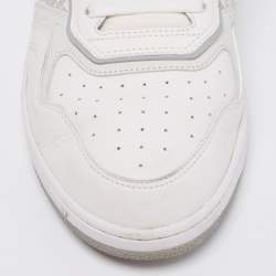 Dior White/Grey Leather B27 High Top Sneakers Size 46