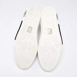 Dior White Oblique Mesh And PVC B23 High Top Sneakers Size 46.5