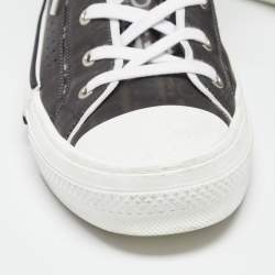 Dior Black/White Oblique Mesh And PVC B23 High Top Sneakers Size 46