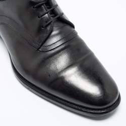 Dior Black Leather Lace Up Derby Size 40