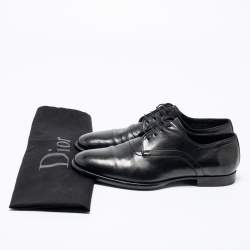 Dior Black Leather Lace Up Derby Size 40