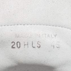 Dior White/Grey Oblique Mesh, PVC and Rubber B23 High-Top Sneakers Size 43