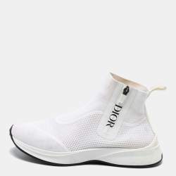 Off-White and Knit Fabric B25 High-Top Sneakers Size 42.5 Dior | TLC