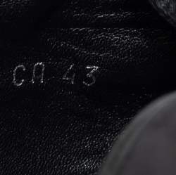 Pre Owned Dior Homme Black Patent and Leather Low-Top Sneakers Size 43