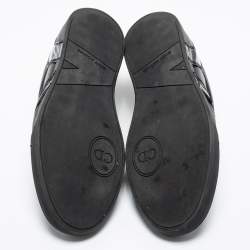 Pre Owned Dior Homme Black Patent and Leather Low-Top Sneakers Size 43
