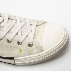 Dior White Mesh And PVC B23 Low Top Sneakers Size 43