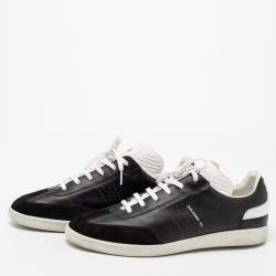 Dior Black/White Leather And Suede B01 Sneakers Size 43