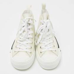 Dior White PVC And Mesh B23 High Top Sneakers Size 39