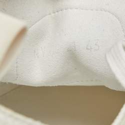 Dior White Oblique Mesh and Rubber B23 Low Top Sneakers Size 43