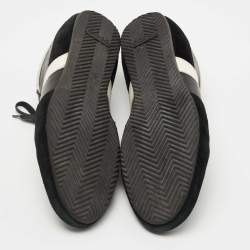 Dior Black Leather and Suede Low Top Sneakers Size 42.5 