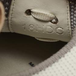 Dior White/Grey Knit B21 Socks Low Top Sneakers Size 42