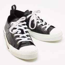 Dior Black Canvas Walk'n'Dior Low Top Sneakers Size 42