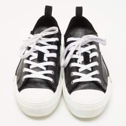 Dior Black Canvas Walk'n'Dior Low Top Sneakers Size 42