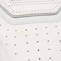 Dior White/Grey Leather B27 High Top Sneakers Size 46