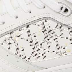 Dior White/Grey Leather B27 High Top Sneakers Size 46