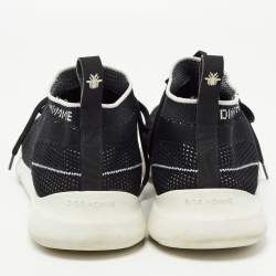 Pre Owned Dior Black Knit Fabric Homme B21 Sneakers Size 41