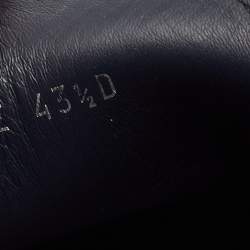 Dior Navy Blue Leather Slip On Loafers Size 43.5