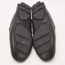 Dior Black Leather Slip On Loafers Size 43.5